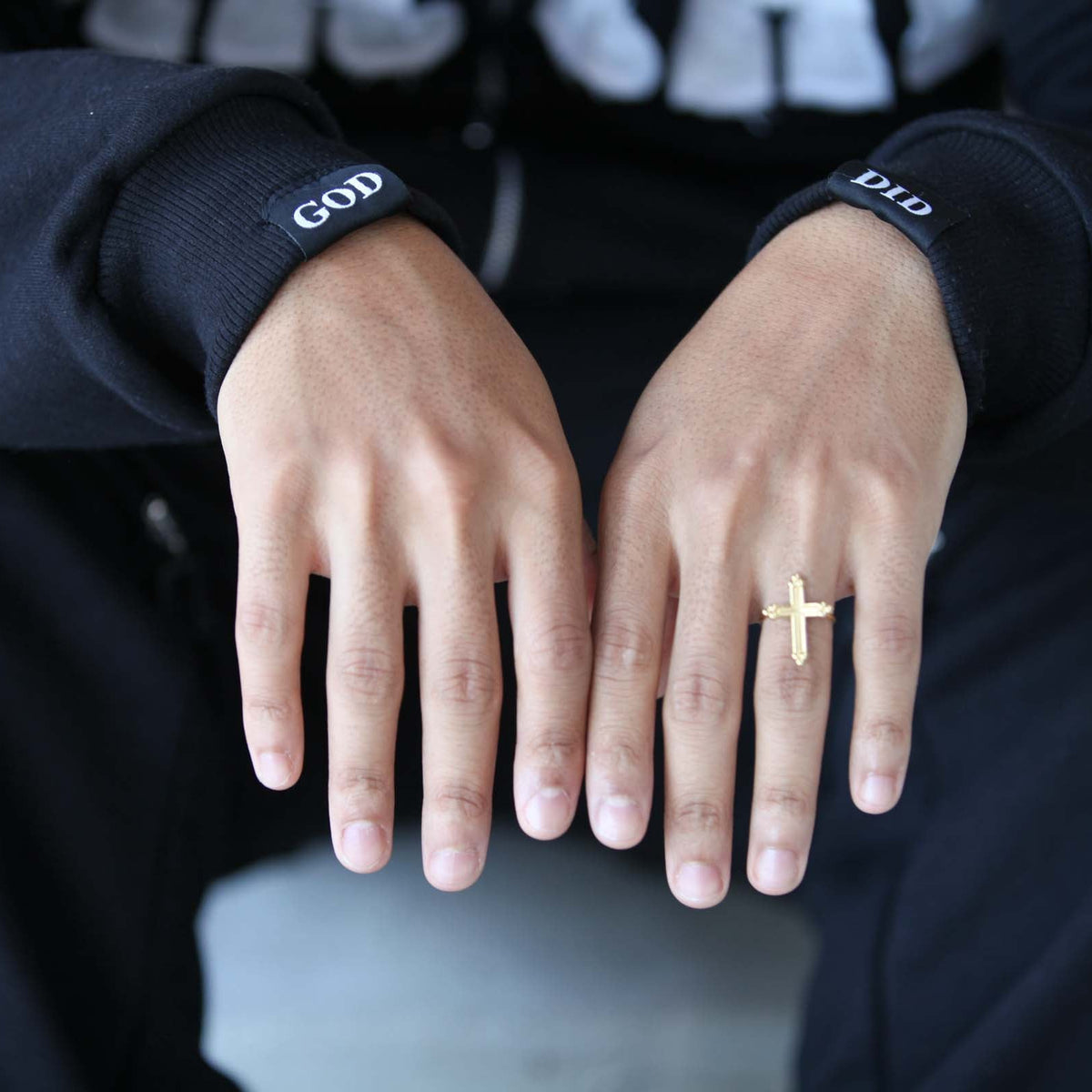 Zip-Off Pullover Hoodie "GOD DID"