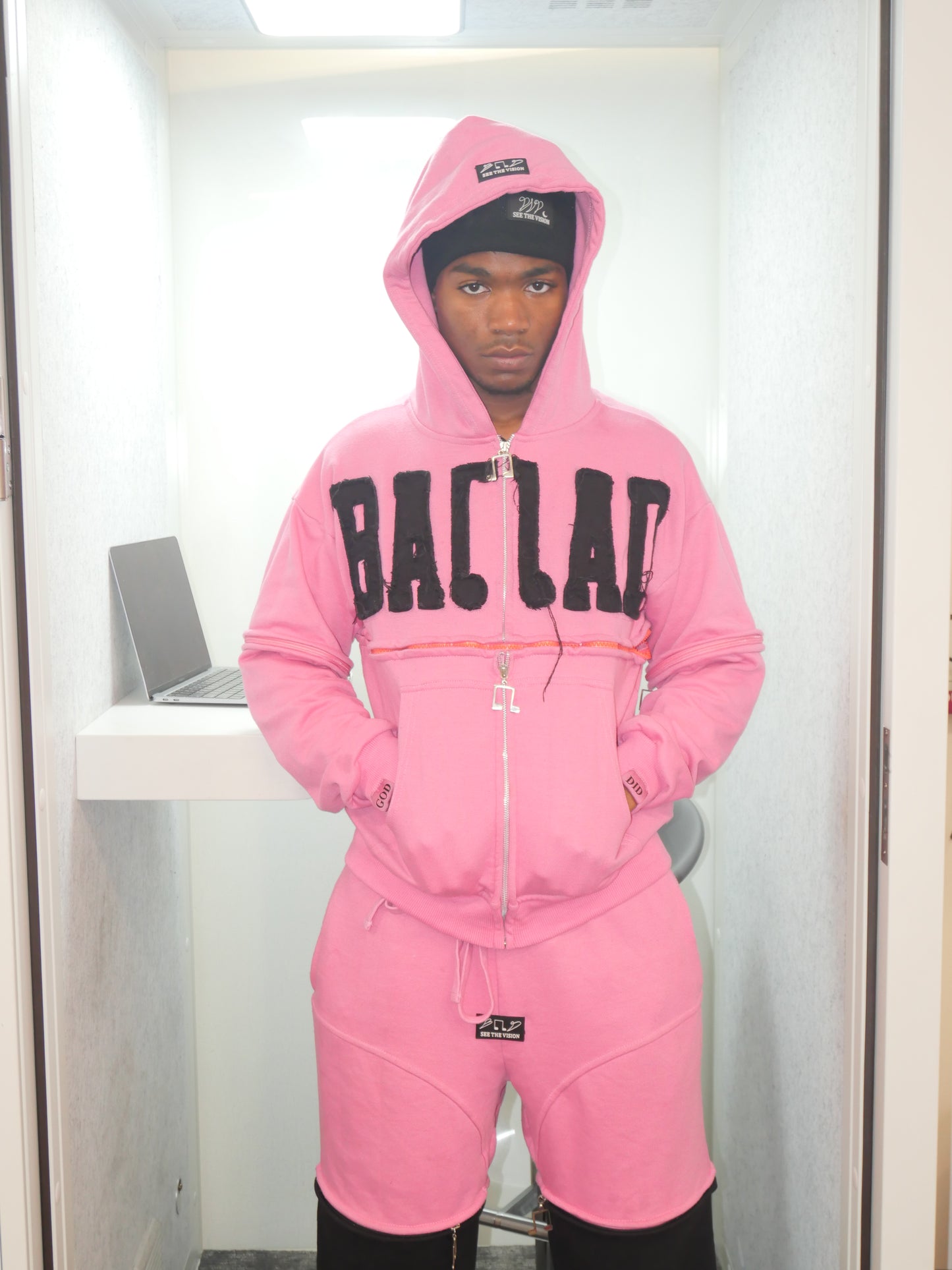 Zip-Off Pullover Hoodie