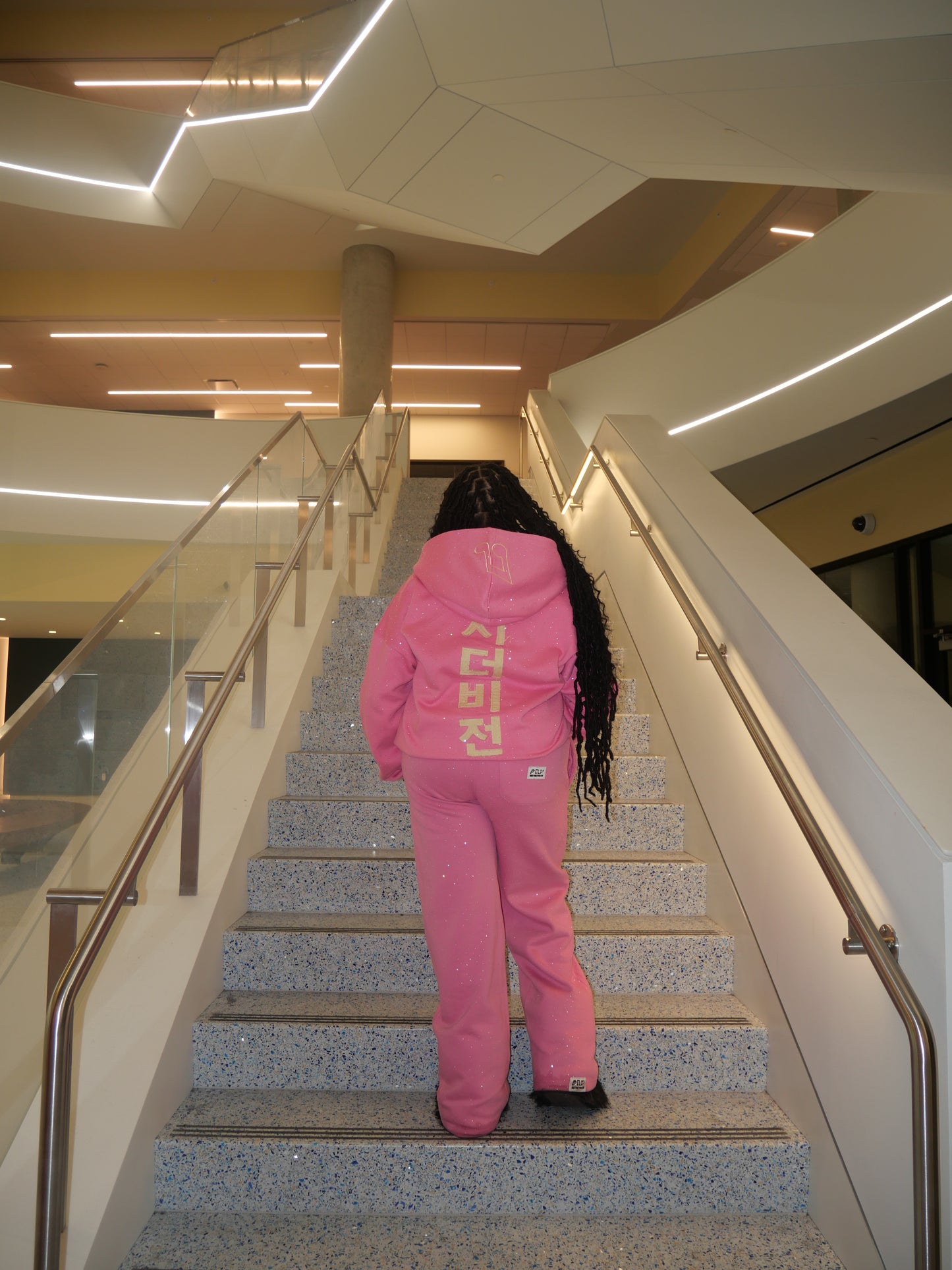 Rhinestone Global Hoodie