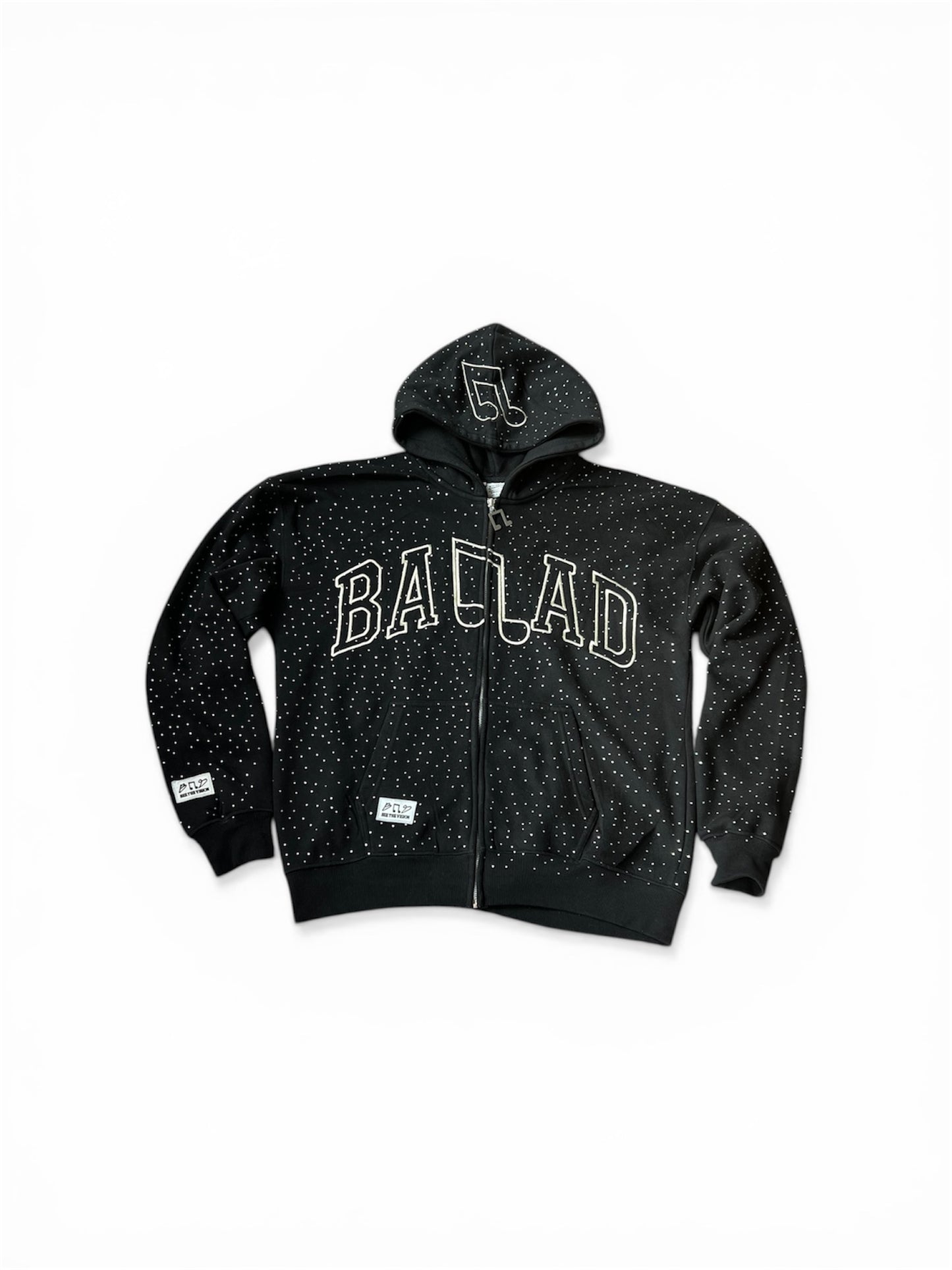 Rhinestone Global Hoodie